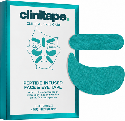 Clinitape box with an oval and a winged tape piece