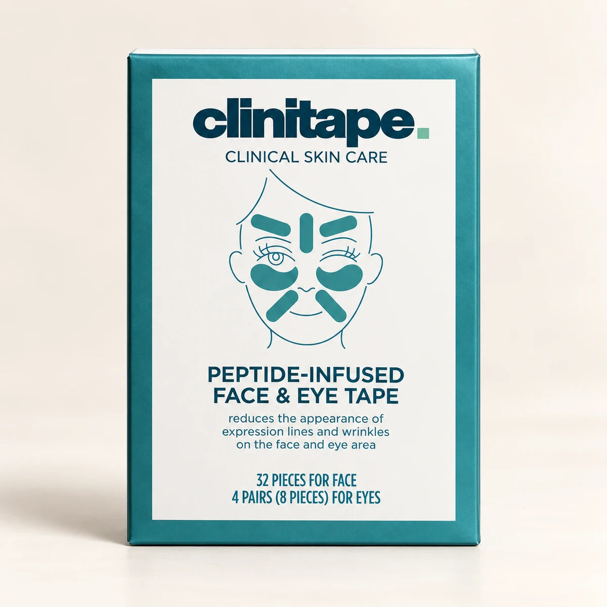Clinitape peptide face and eye tape box
